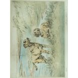 Henry Wilkinson
Gun dogs in a landscape
Coloured etchings,