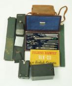 A folding Brownie Six-20 Kodak camera in box together with three other camera's and a quantity of