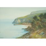 J. Whitilan
Coastal landscape
Watercolour and bodycolour
Signed lower left
25cm x 36.