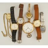 Champ Watch Co, a lady's wrist watch, stamped '14K',