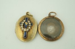 An early 19th century mourning locket,