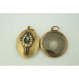 An early 19th century mourning locket,