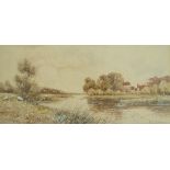 R.G. Fraser
Sheep on the river bank
Watercolour and bodycolour
Signed lower right
17.5cm x 36.