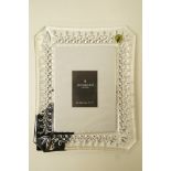 A Waterford crystal photograph frame,