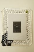 A Waterford crystal photograph frame,