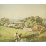 After Harvey
Rural landscape
Coloured print
Signed in pencil lower left
47cm x 56cm