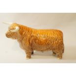 A Beswick Highland bull, black printed marks, no. 2008, 12.