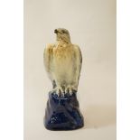 A Shelley pottery lustre eagle perched on a rock, printed marks,