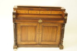 A rosewood writing desk,