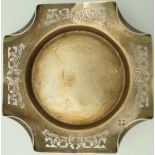 A Victorian silver dish, maker R.?. over H.E.