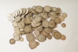 A large collection of pre 1947 coinage including half crowns and others,