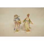 Two late 19th century continental porcelain figures,