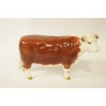 A Beswick Hereford cow, black printed marks,