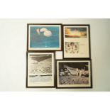 A set of nine photographic prints from the 1971 Apollo 15 space exploration