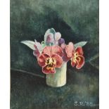 S Read
Still life with a vase of flowers
Watercolour
Signed and dated "82" lower right
9.