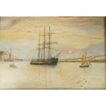 A C Foote
Sunset and Sunrise at Poole Harbour
Watercolours, a pair
Signed and dated 17.11.13 and 6.