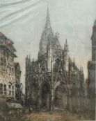 Camille Fance, copyright Tooth and Sons
Notre Dame Cathedral
Coloured etching
Signed in pencil
S.