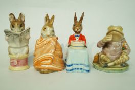 A Royal Albert figure Poorly Peter Rabbit, a Royal Albert figure Jeremy Fisher,