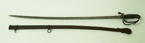 An American US Dragoons sword, the hilt marked M S,