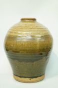 An Edith Challiner studio pottery vase, impressed mark,