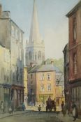 After J C Bean
Continental street scenes
Coloured prints,
