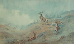 Archibald Thorburn,
Highland stags,
Coloured prints set of six,
Signed in pencil,
24.