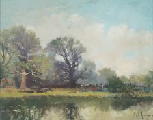 John Ambrose
Lake scene
Oil on canvas
Signed lower right
39.