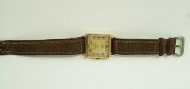 Trebex, a gentleman's 9ct gold mechanical wristwatch,