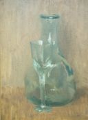 John Townsend
Still life of a bottle and a glass
Oil on board
Signed with initials,