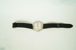 Seiko, Bell-Matic, a gentleman's stainless steel alarm wrist watch,