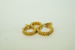 A Victorian gold bracelet, unmarked, circa 1880, with cross and star pierced links,