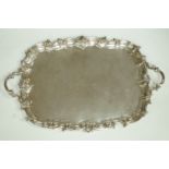 A large silver two handled tray, by Elkington & Co, Birmingham 1938,