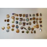 A collection of 1940s and 50s badges, mainly of Welsh  Bowling interest and Bowling Touring badges,