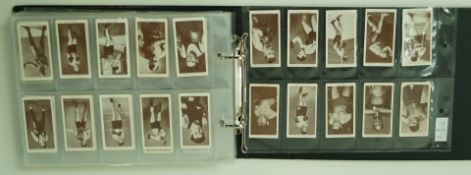 A collection of sporting related cigarette cards to include Churchman's, Players and various others,