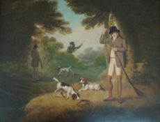 J. Farmer, early 19th century The partridge shoot and the pheasant shoot Oil on canvas, a pair One