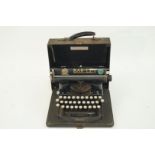 A Bar- Let typewriter, model two, manufactured by Bar-Lock company 1925,