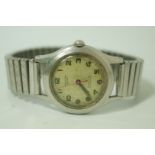 J W Benson, a gentleman's stainless steel automatic wrist watch,