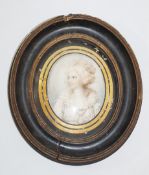 After Sir William Beechy 
Portrait of Adelaide Queen Consort of William IV
Oil on copper
10cm x 8cm,