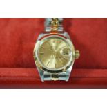 Rolex, Oyster Perpetual Datejust, a lady's two colour bracelet watch,