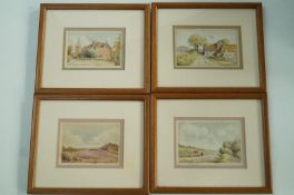 A.R. Young
Four New Forest Views
Watercolour, a set of four
Signed
6.5cm x 9.