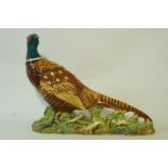 A Beswick model of a pheasant, second version, moulded marks, 1225, 19.