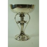 A New Zealand colonial silver cup, circa 1900, stamped with a letter Y within a shield,