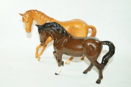 A Royal Doulton bay American Quarter horse with black printed marks,