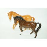 A Royal Doulton bay American Quarter horse with black printed marks,
