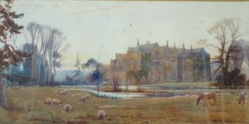 William Matheson
Broughton Castle and Elmleigh, Banbury Oxfordshire
Watercolour and bodycolour,
