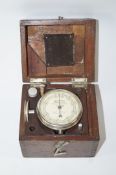 An Elliott speed indicator, by the British Thermostat Co. Ltd, No 14493, in a wooden box 10.