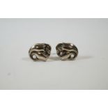 A pair of Georg Jensen earrings, model number 110a,