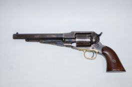 A Remmington new model army revolver 44 calibre, serial S2989, American civil war period,