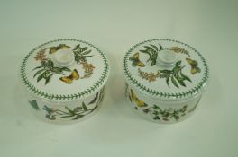 A pair of Portmerion tureens, Botanic garden collection, printed factory marks,