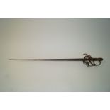 A German style rapier sword, fitted with a later blade,